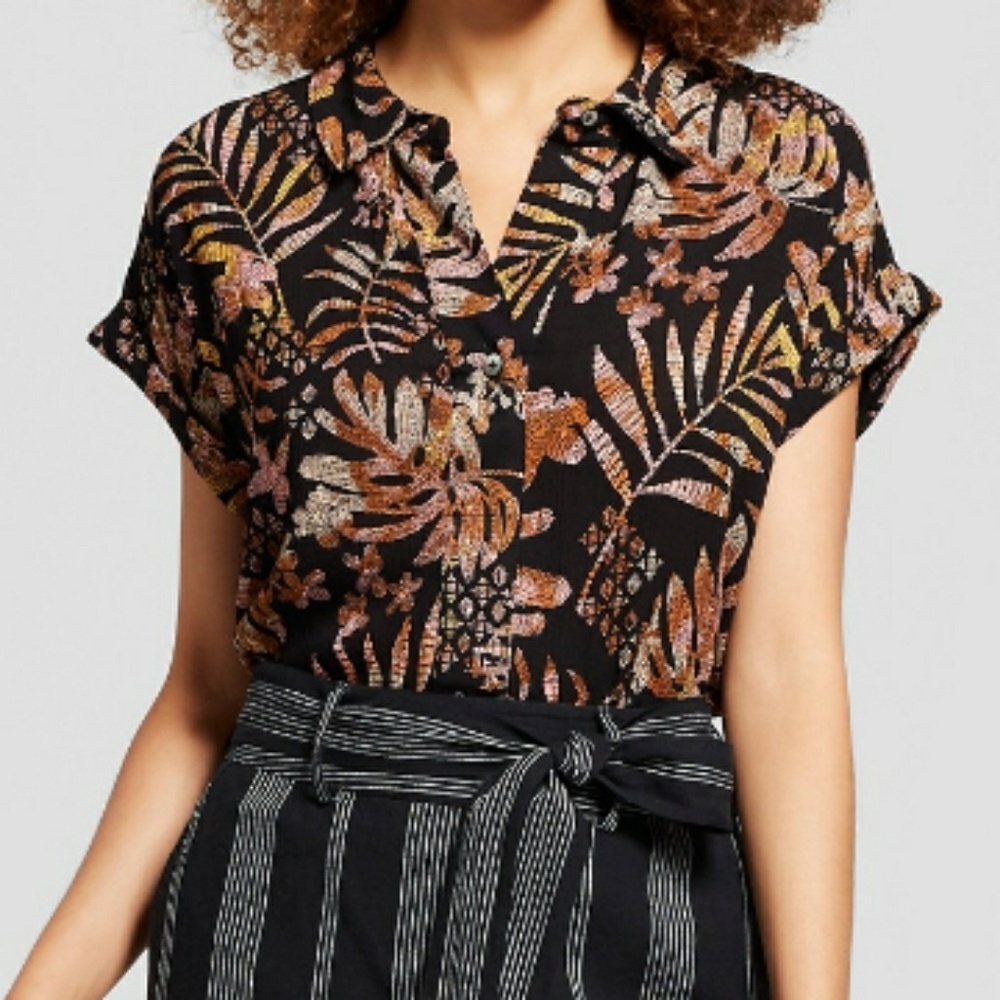 Floral Print Short Sleeve